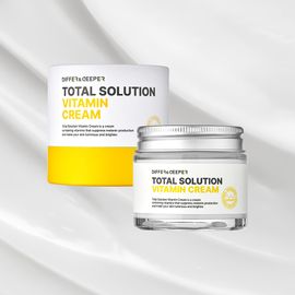 DIFFER & DEEPER Total Solution Vitamin Cream 70g Pure Vitamin C Brightening Tone-up Care for Melanin Inhibition _ Made in Korea